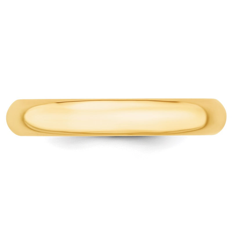 14k Yellow Gold 4mm Standard Weight Comfort Fit Wedding Band-CF040