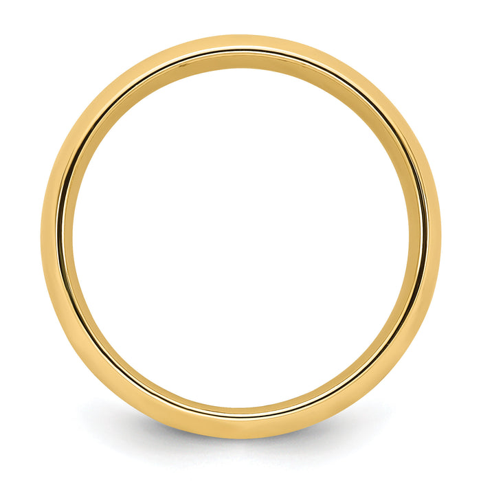 14KY 5mm Standard Comfort Fit Wedding Band-CF050