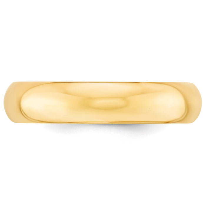 14KY 5mm Standard Comfort Fit Wedding Band-CF050