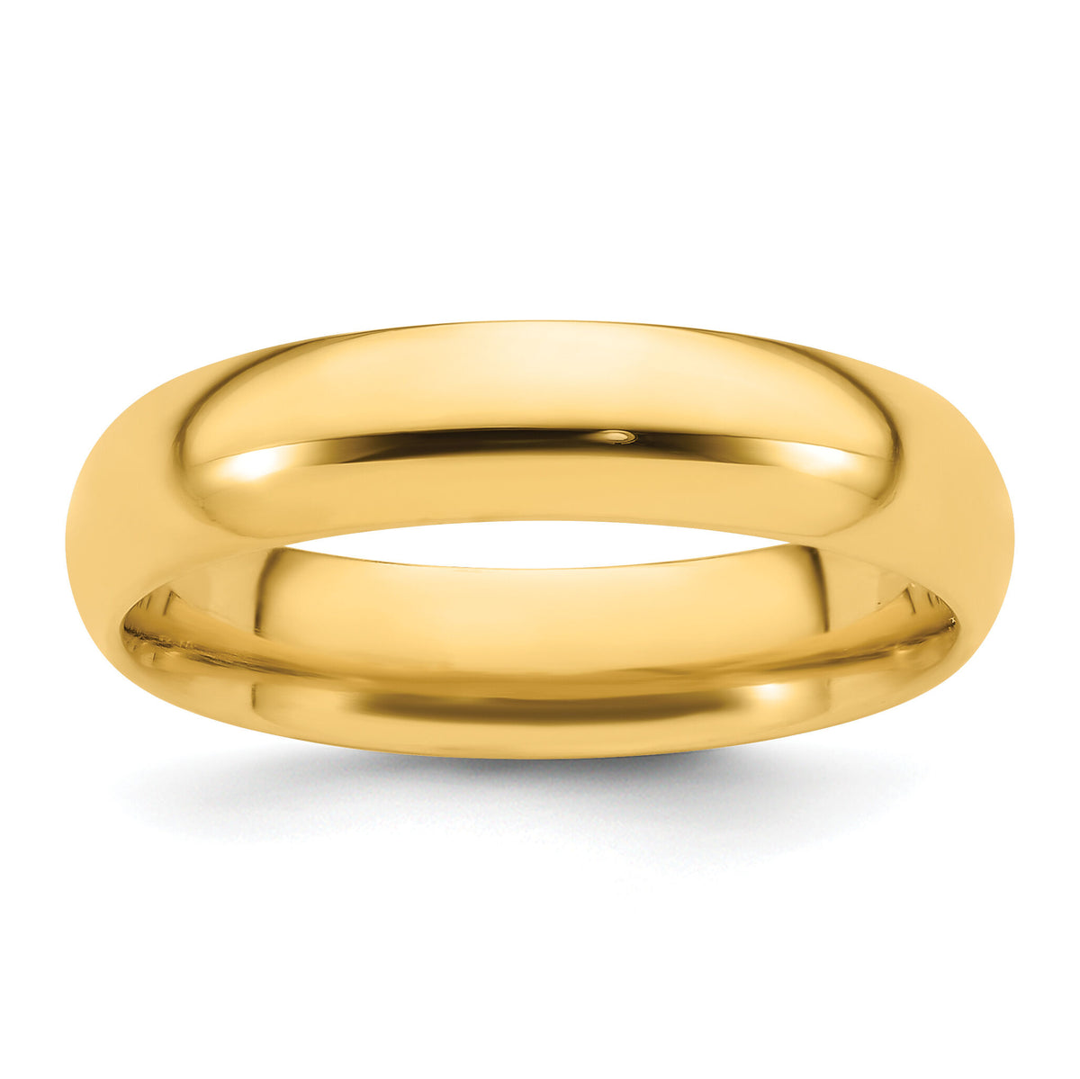 14KY 5mm Standard Comfort Fit Wedding Band-CF050
