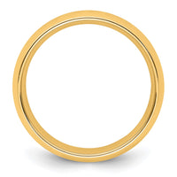 14k Yellow Gold 6mm Standard Weight Comfort Fit Wedding Band-CF060