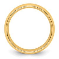 14k Yellow Gold 8mm Standard Weight Comfort Fit Wedding Band Size 13.5-CF080-13.5