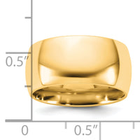 14KY 10mm Standard Comfort Fit Band-CF100