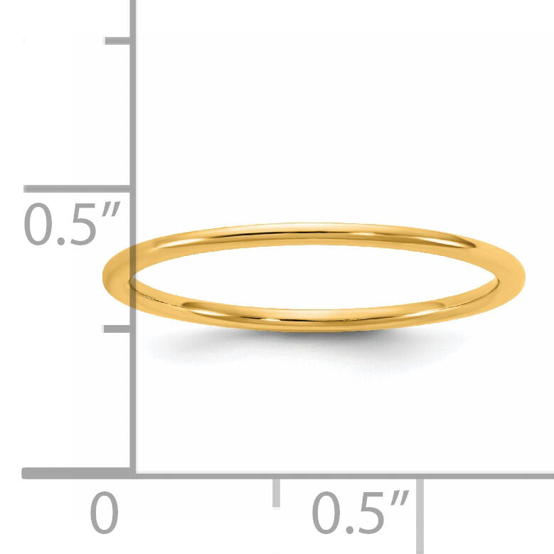 14KY 1mm LTW Comfort Fit Band-CFL010