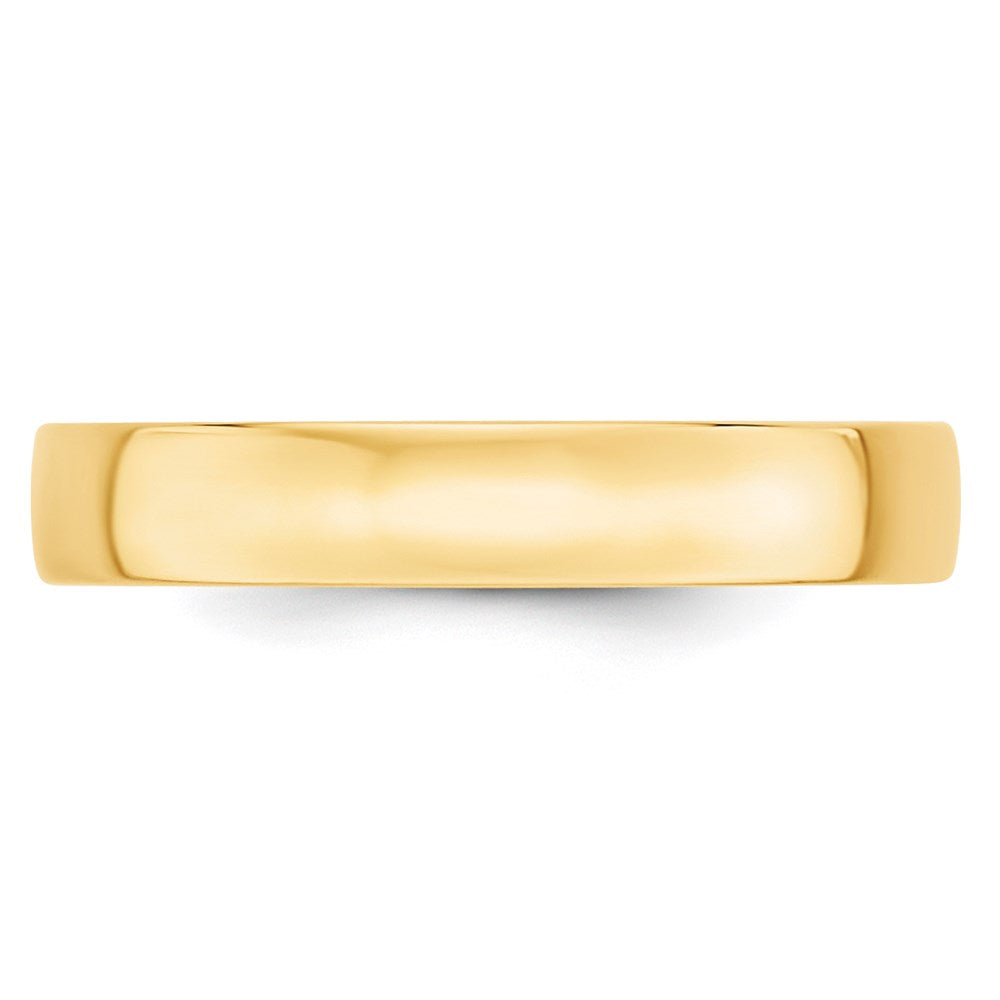 14k Yellow Gold 4mm Lightweight Comfort Fit Wedding Band-CFL040