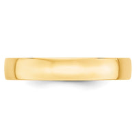 14k Yellow Gold 4mm Lightweight Comfort Fit Wedding Band Size 5-CFL040-5