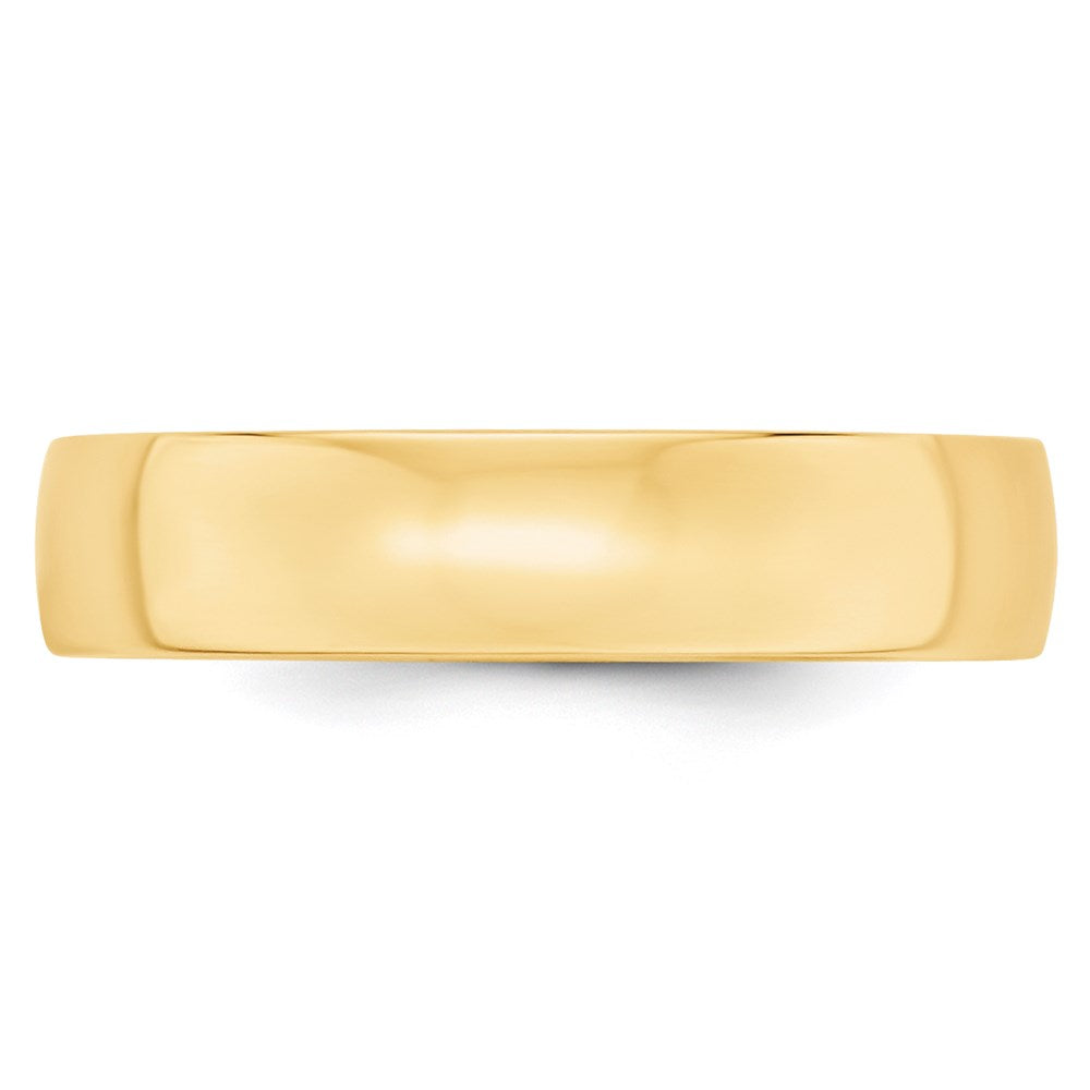 14k Yellow Gold 5mm Lightweight Comfort Fit Wedding Band Size 8-CFL050-8