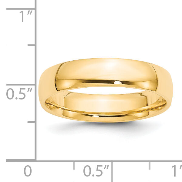 14KY 5mm LTW Comfort Fit Band-CFL050