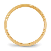 14k Yellow Gold 6mm Lightweight Comfort Fit Wedding Band Size 11-CFL060-11