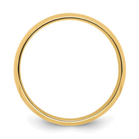 14k Yellow Gold 8mm Lightweight Comfort Fit Wedding Band Size 13.5-CFL080-13.5