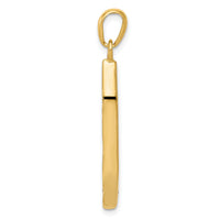 14K w/ White Rhodium Mezuzah W/Shin Charm-CG39