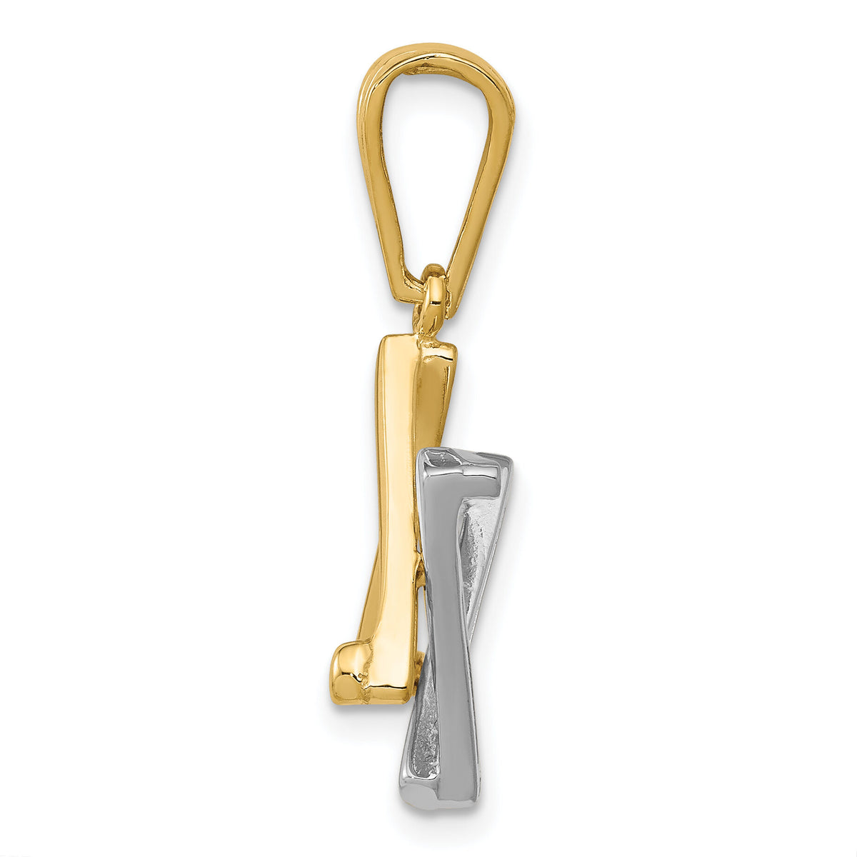 14k Two-tone Star of David Pendant-CG52