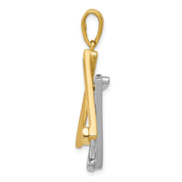14k Two-tone Star Of David Pendant-CG53