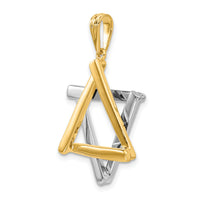 14k Two-tone Star Of David Pendant-CG53