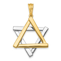14k Two-tone Star Of David Pendant-CG53
