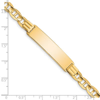14k Anchor ID Bracelet-CGL180ID-8