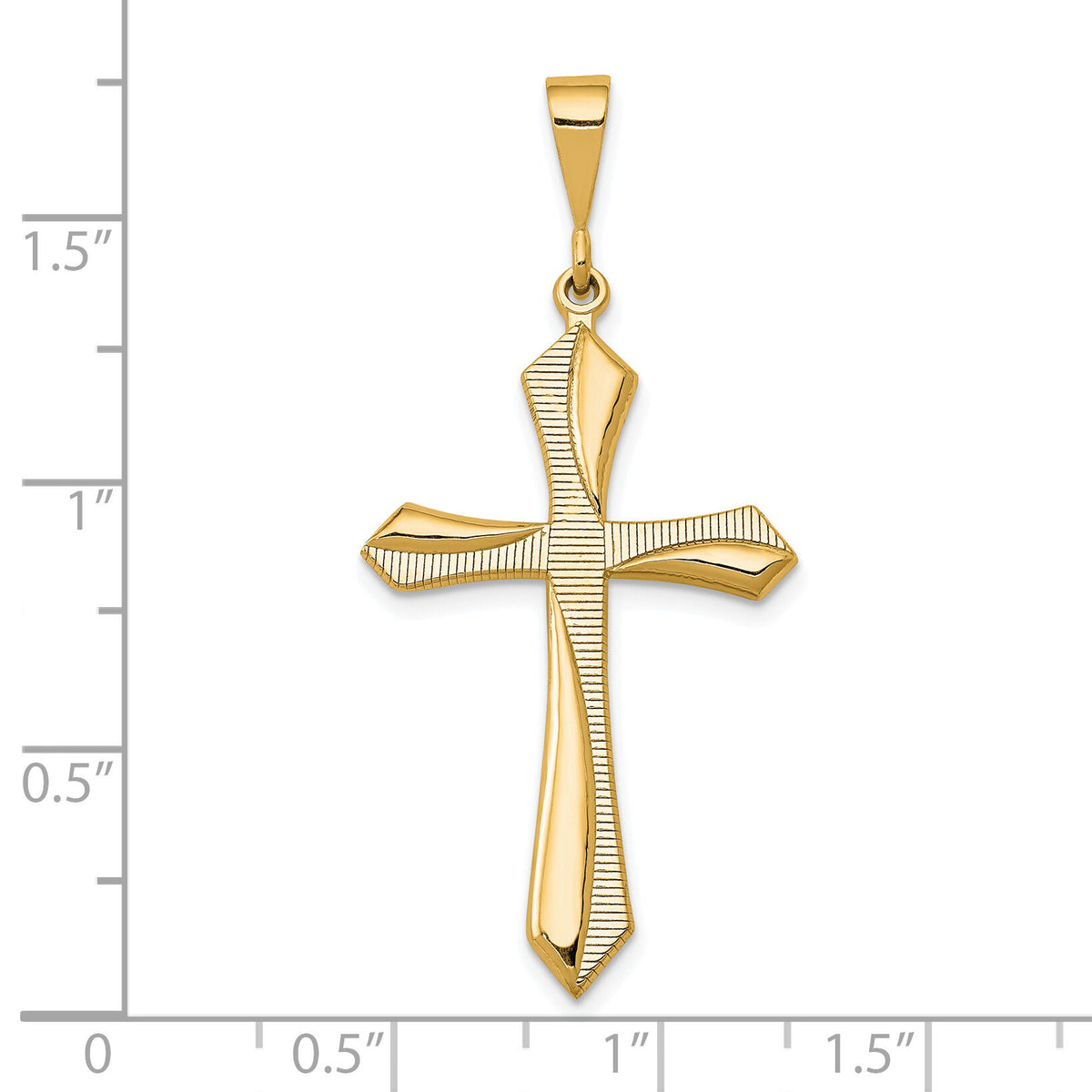 14k Passion Cross Pendant-CH110Y