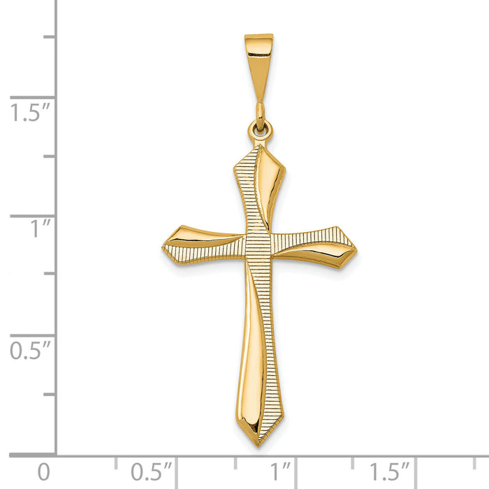 14k Passion Cross Pendant-CH110Y