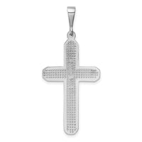 14k White Gold Cross Pendant-CH112