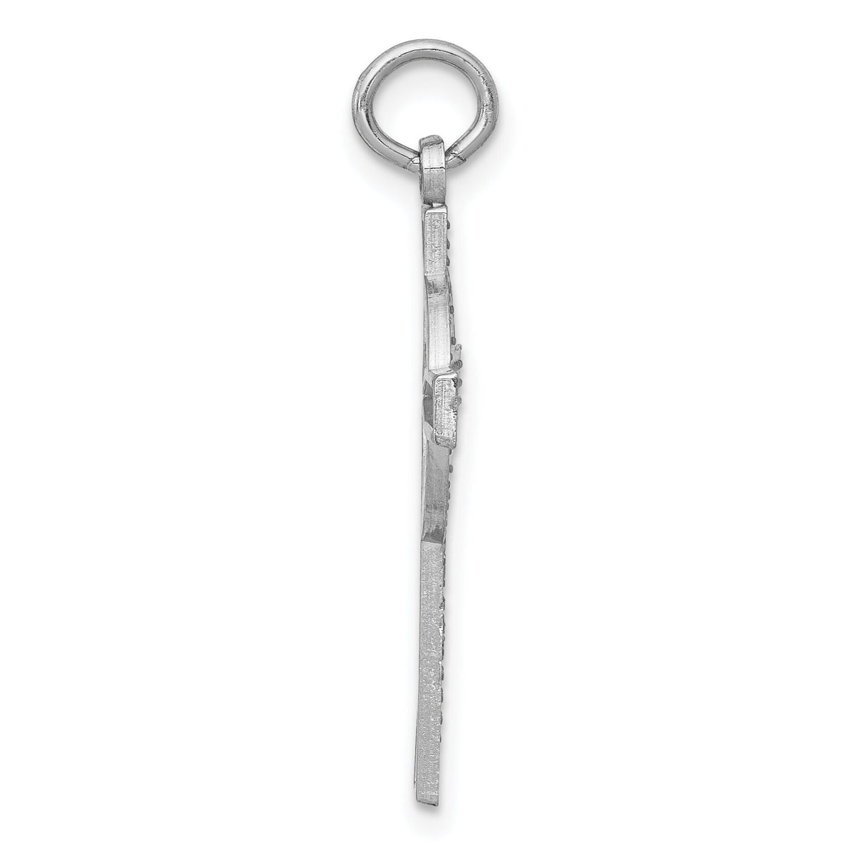 14k White Gold Celtic Cross Charm-CH127