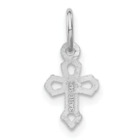 14k White Gold Passion Cross Charm-CH132