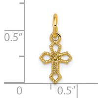 14k Passion Cross Charm-CH132Y