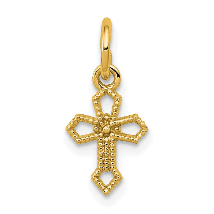 14k Passion Cross Charm-CH132Y