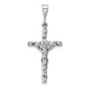 14k White Gold Crucifix Charm-CH139