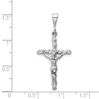 14k White Gold Crucifix Charm-CH139