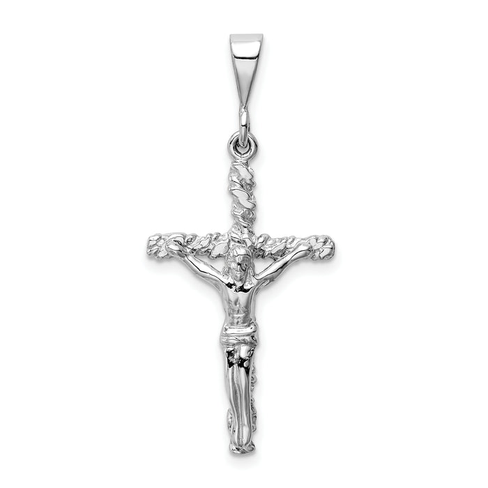 14k White Gold Crucifix Charm-CH139