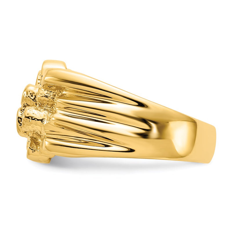 14k Men's Nugget Ring-CH159