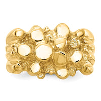 14k Men's Nugget Ring-CH159