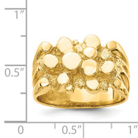 14k Men's Nugget Ring-CH159
