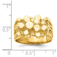 14k Men's Nugget Ring-CH159