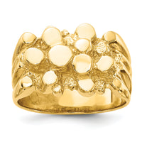 10ky Men's Nugget Ring-10CH159