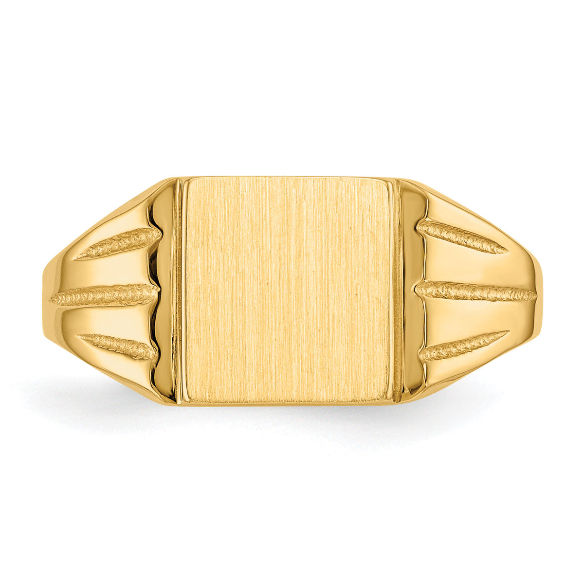 14k 9.0x8.0mm Open Back Signet Ring-CH188