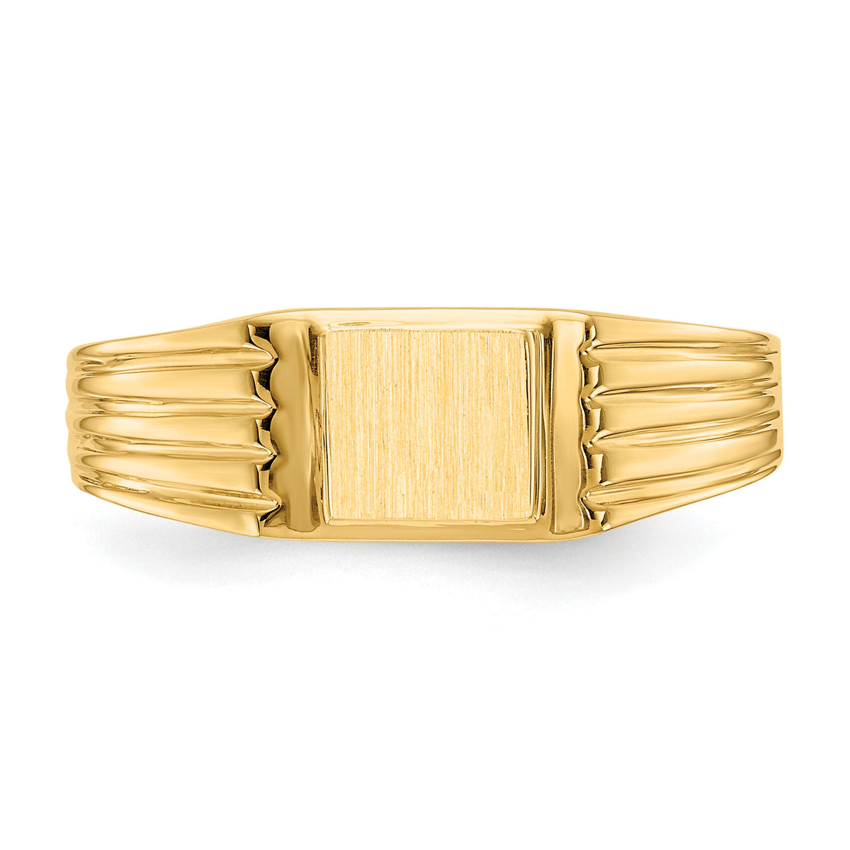 14k 5.25x4.75mm Open Back Signet Ring-CH192