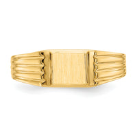 14k 5.25x4.75mm Open Back Signet Ring-CH192
