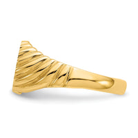 14k 10.0x7.5mm Open Back Signet Ring-CH203