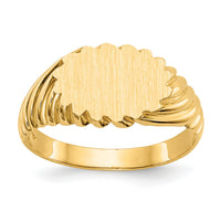 14k 10.0x7.5mm Open Back Signet Ring-CH203