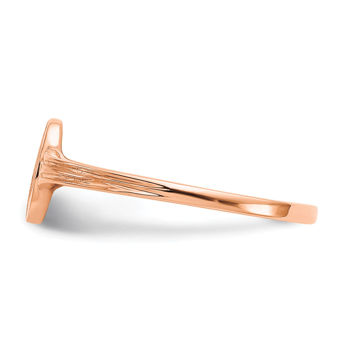 14k rose gold Signet Ring-CH209R
