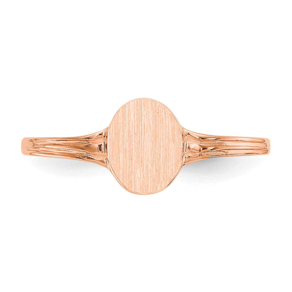 14k rose gold Signet Ring-CH209R