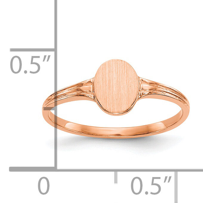 14k rose gold Signet Ring-CH209R