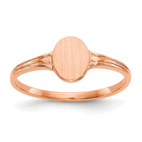 14k rose gold Signet Ring-CH209R