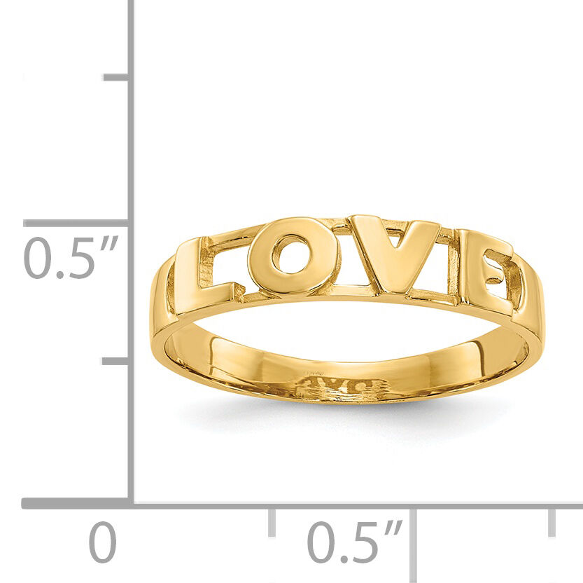 14k LOVE Ring-CH239