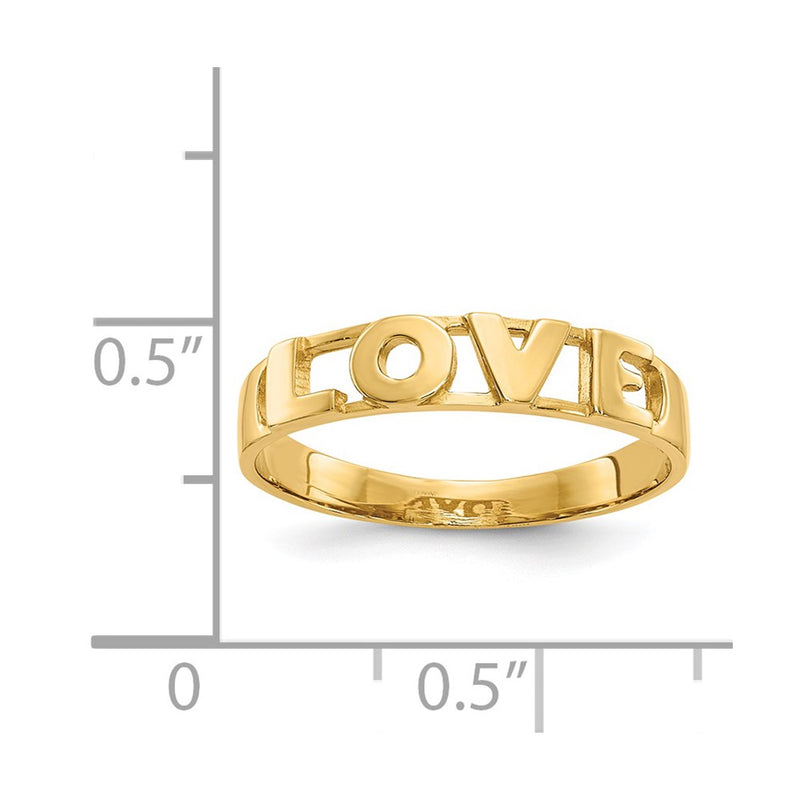 14k LOVE Ring-CH239