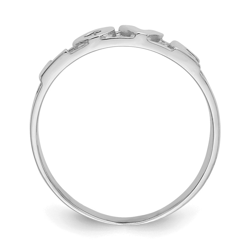 14K White Gold LOVE Ring-CH239W