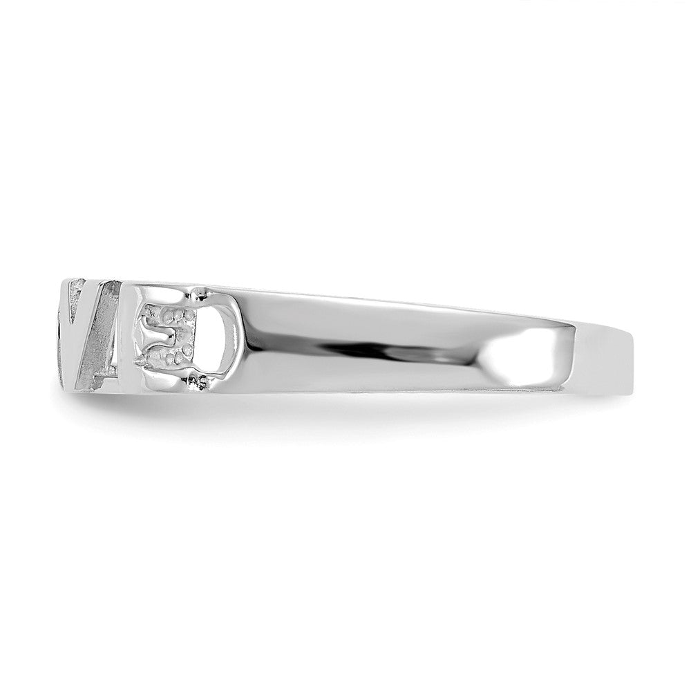 14K White Gold LOVE Ring-CH239W