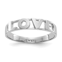 14K White Gold LOVE Ring-CH239W