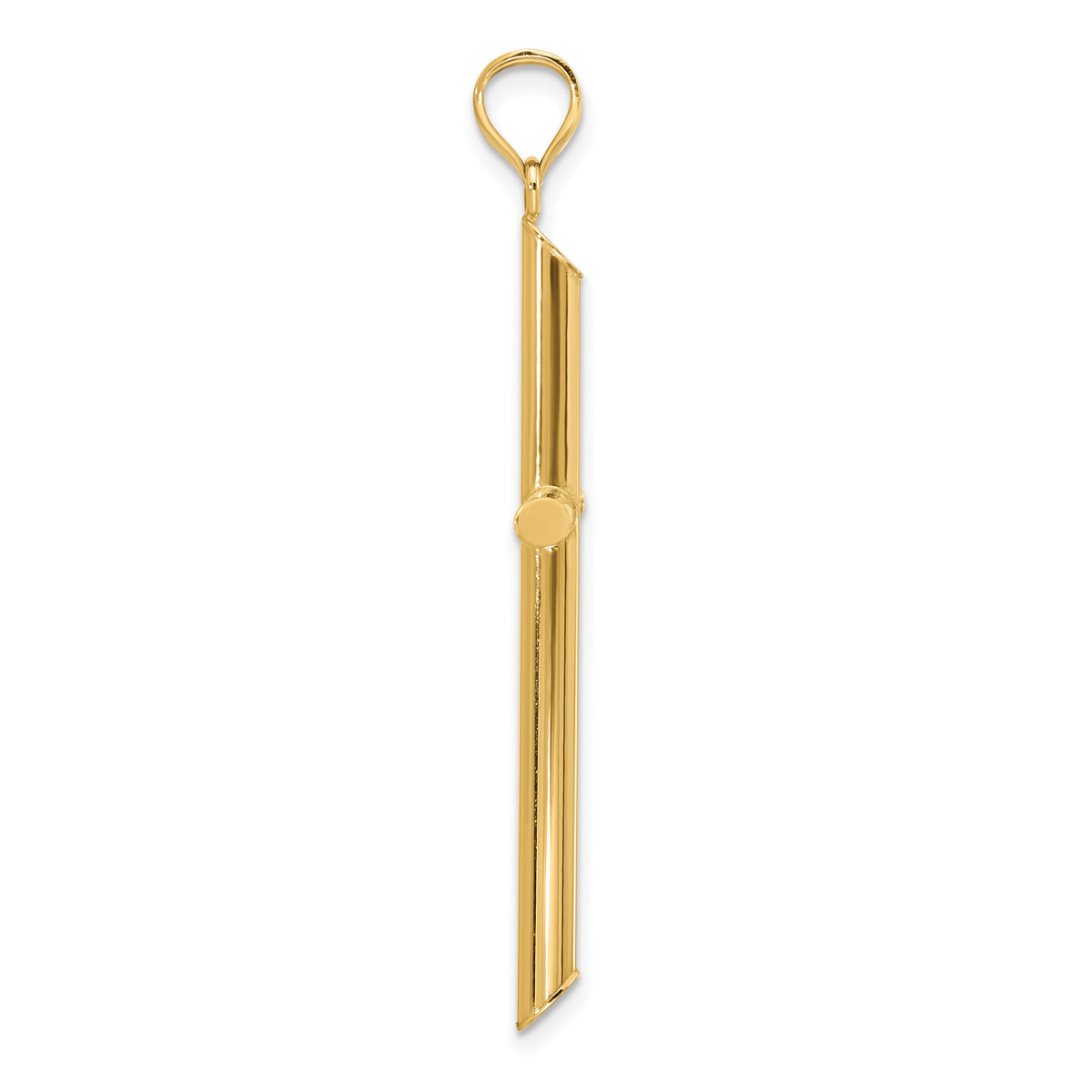 14k Polished Cross Pendant-CNOV4832Y